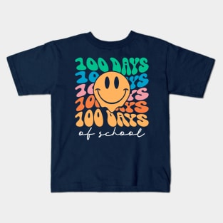 100 days of school Smiley Face Kids T-Shirt